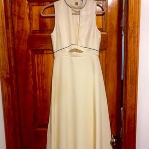 Misha Nonoo Lauren Open Front Cutout White Dress